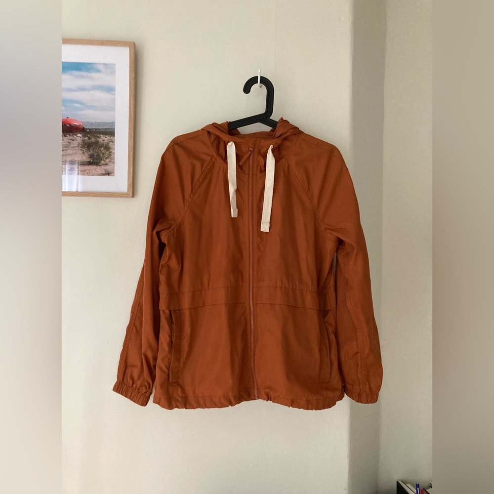 Madewell || Burnt Orange Light Raincoat || Size S